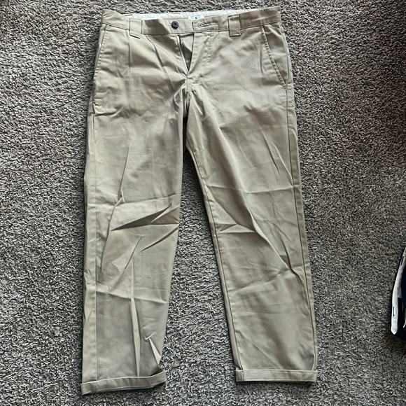 Two Pairs of ASOS Chinos -navy and khaki - Picture 13 of 16